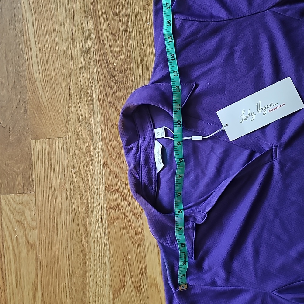Women's Lady Hagen Purple Royal collared shirt - Picture 5 of 7